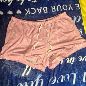 Pink and white Hurley sleepwear (bottoms)
